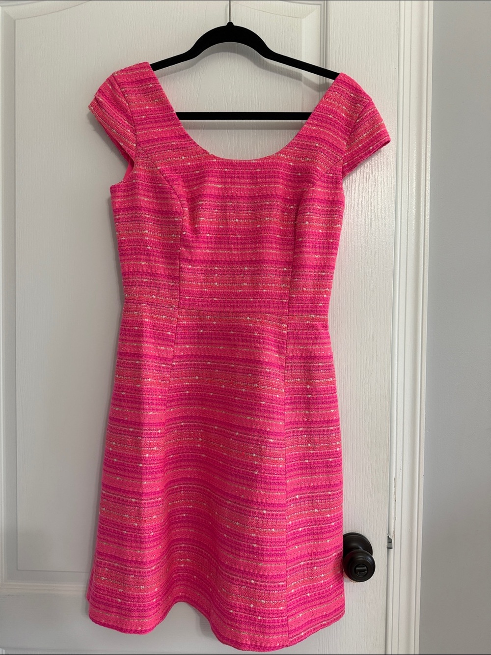 Lilly Pulitzer Hot Pink Cap-Sleeve Sheath Dress
